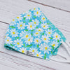 Vera with Polka Dotted Turquoise Reversible Mask
