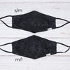 Ocean with Solid Black Reversible Mask