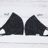 Ocean with Solid Black Reversible Mask