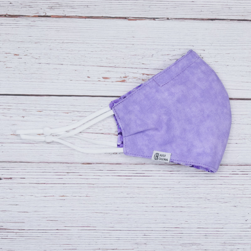 Zia with Purple Tie-Dye Reversible Mask