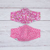 Dahlia with Polka Dotted Pink Reversible Mask