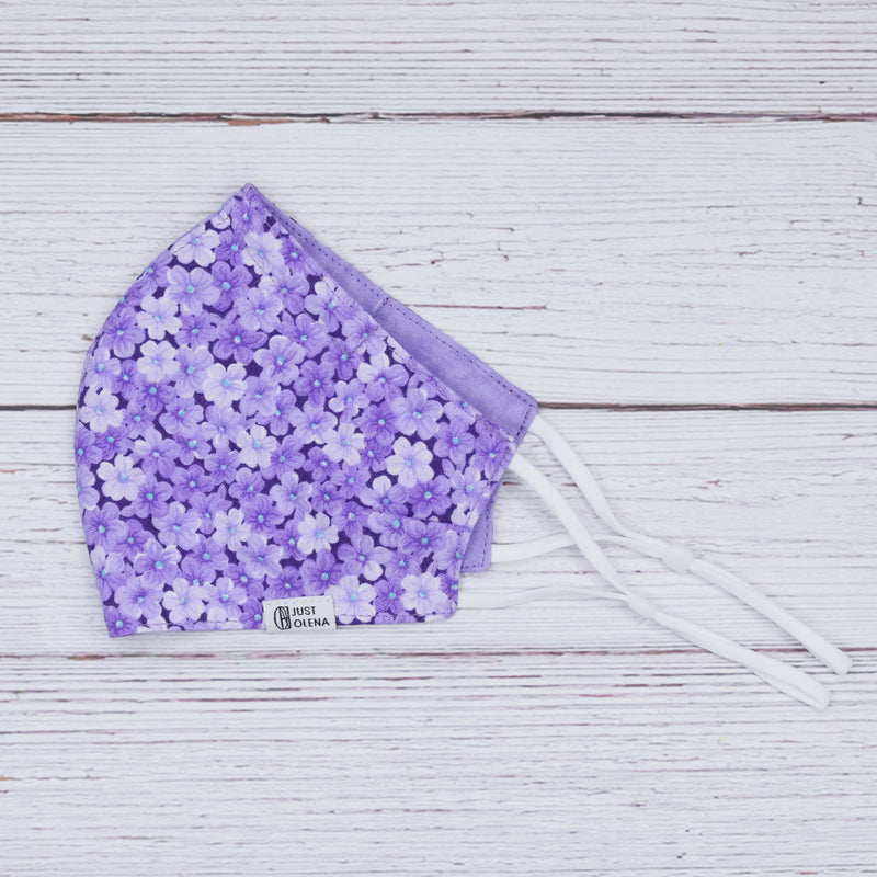 Zia with Purple Tie-Dye Reversible Mask