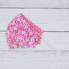 Dahlia with Polka Dotted Pink Reversible Mask