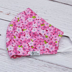 Dahlia with Polka Dotted Pink Reversible Mask