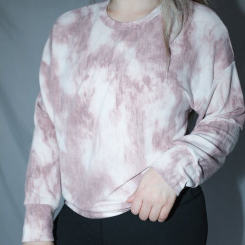 Abby Mauve Tie-Dye Top