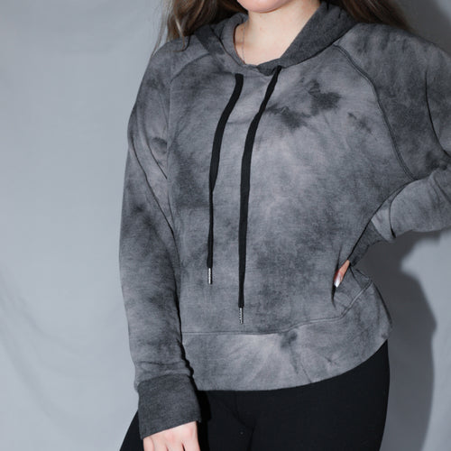 Raven Black and Gray Tie-Dye Sweatshirt