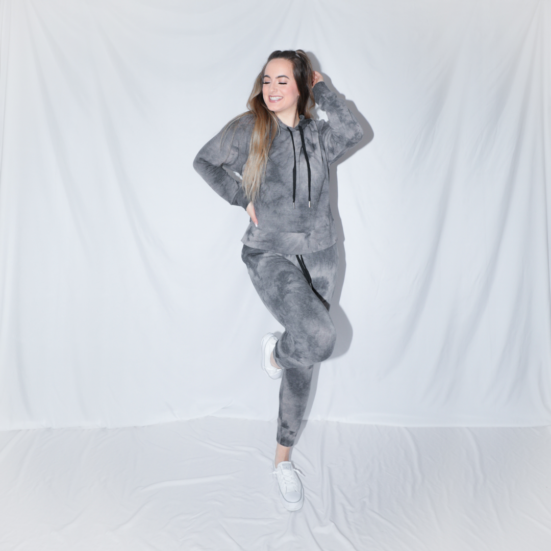 Grey tie dye online sweatsuit