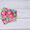 Rose with Pink Tye-Die Reversible Mask